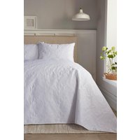 Serene 'Butterfly Garden' Pinsonic Soft Touch Duvet Cover Set in White | Size: King