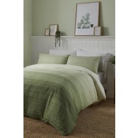 Fusion 'Fairhaven' Easy Care Duvet Cover Set in Green | Size: Double