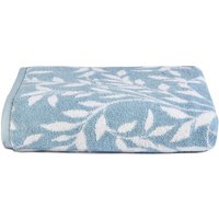 Dreams & Drapes 'Sandringham' 100% Cotton Jacquard Towel in Pale Blue