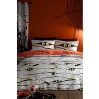 Bedlam 'Mummy' Glow in the Dark Halloween Duvet Cover Set in White | Size: Single