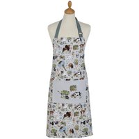 Ulster Weavers 'Portman Farm' Animal Print 100% Cotton Apron in Grey