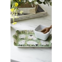 Ulster Weavers 'Woolly Sheep' Animal Print 70% Polypropylene Scatter Tray in Green