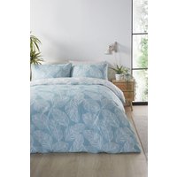 Fusion 'Matteo' Botanical Print Duvet Cover Set in Duck Egg Blue | Size: King