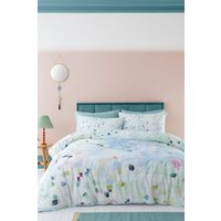 Appletree 'Alfresco' 100% Cotton Duvet Cover Set in Duck Egg Blue | Size: Single