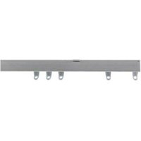 New Edge Blinds Silver Fineline Aluminium Curtain Track | Size: 200 cm