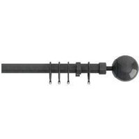 New Edge Blinds Finesse Extendable Curtain Pole in Grey | Size: 120 cm
