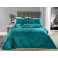 New Edge Blinds Banbury Bedspread in Green | Size: Double