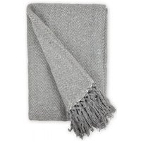 New Edge Blinds Hartley Collection Cotton Throw in Grey | Size: 127 cm x 152 cm