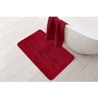 New Edge Blinds Shades Collection Bath Mat in Red | Size: 45 cm width x 75 cm drop