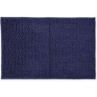 New Edge Blinds Marlow Collection Soft Touch Non-Slip Bathroom Rug in Blue | Size: 45 cm width x 75 cm drop
