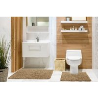 New Edge Blinds Tumble Twist Collection Pure Cotton 2pc Bath set in Brown | Size: 50 cm x 80 cm