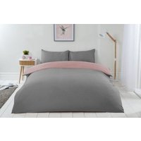 New Edge Blinds Brights Reversible Duvet in Pink | Size: King