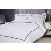 New Edge Blinds Carlton Embroidered Duvet Set in Blue | Size: King