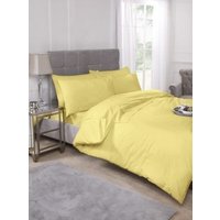 New Edge Blinds Percale Duvet Set in Yellow | Size: Double