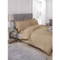 New Edge Blinds Percale Duvet Set in Brown | Size: Single