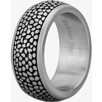 Bourne and Wilde Men's Oxidised D-Shape Reptile Ring OSR-6121S 64 in Silver | Size: V
