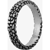 Oxidised Narrow Abstract Reptile Ring STR 481 01 66 V