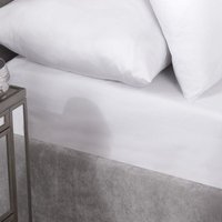 New Edge Blinds 400 Thread Count Cotton Collection Extra Deep Fitted Sheet in White | Size: King