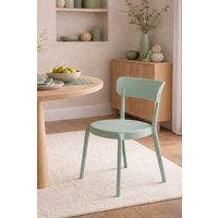 Fusion Living Plastic Bistro Dining Chair in Mint