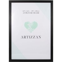 Happy Homewares Modern & Stylish Black Veneer Wood Effect A3 Plastic Frame for Wall Hanging