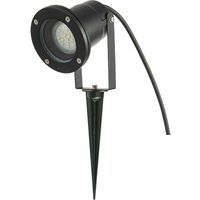 Happy Homewares Outdoor Garden 240v Spike Light in Matte Black with 50cm Cable