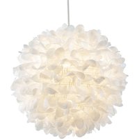 Chic Designer 30cm Pendant Light Shade Fabric Folded Petals