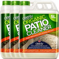 cleenly Chemical Free Patio Cleaner - For Patios, Driveways, Paths & More 15L in Clear