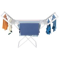 Homefront Electric Clothes Airer Dryer Heated Indoor Horse Foldable Rack 220W in Off-White