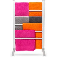 Homefront Free Standing Electric Heated Clothes Airer Towel Rail in Silver