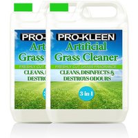 ProKleen Artificial Grass Cleaner Disinfectant 2 x 5L Grass Fragrance in Clear