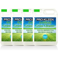 ProKleen Artificial Grass Cleaner Disinfectant 4 x 5L Grass Fragrance in Clear