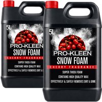 ProKleen Snow Foam Car Shampoo - Non-Caustic & pH Neutral - Cherry - 2 x 5L in White