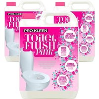 ProKleen Caravan & Motorhome Chemical Toilet Flush Pink Cleaner 3 x 5L
