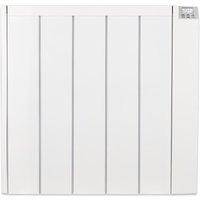 MYLEK Ceramic Electric Panel Heater with 24/7 Digital Timer IP24 Rated 1500W in White