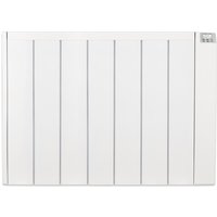 MYLEK Ceramic Electric Panel Heater with 24/7 Digital Timer IP24 Rated 2000W in White