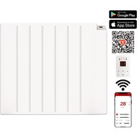 MYLEK Wifi Smart App Electric Panel Heater with 24/7 Timer IP24 Rated 1.5kW in White