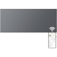 MYLEK Electric Panel Heater WIFI App Controlled Slimline 2kW in Charcoal