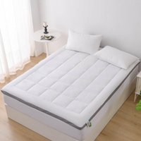 Glamhaus Gel Memory Foam Mattress Topper - Oeko Tex 100 & Silvadur - Double in White