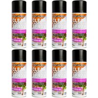 ProKleen Clear Lacquer Spray Protects & Seals Multi Surface Use Gloss 8 x 400ml