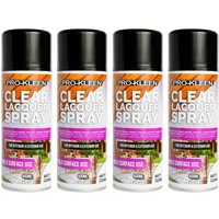 ProKleen Clear Lacquer Spray Protects & Seals Multi Surface Use Matt 4 x 400ml