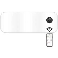 MYLEK Overdoor Air Curtain Heater Fan 2kW White Wifi App Timer Ceramic PTC