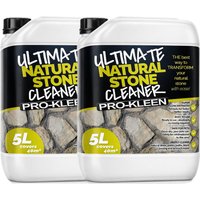 ProKleen Natural Stone Cleaner 10L - Removes Dirt, Lichen, Moss & Weather Staining in Clear