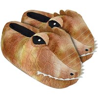 Warm Soft Plush 3D Dinosaur Head Slippers 11 12