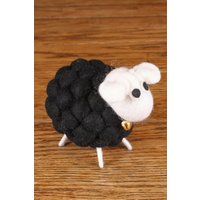 Pachamama Brenda The Black Sheep All Wool Felt Figurine