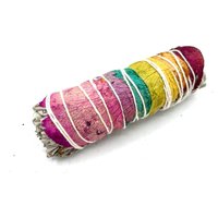 Smudge Stick 7 Chakras Petals Sage 10 cm