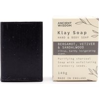 KDMD Klay Soap - Bergamot & Sandalwood in Black