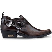 Brown Western Cuban Heel Wincklepickers Shoes