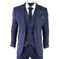 AK Collection Herringbone Tweed 3 Piece Suit 52R