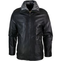 Classic Double Leather Coat Jacket Regular Fit