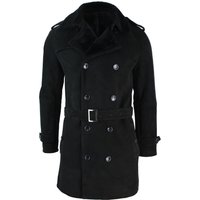 Sheepskin Double Breasted Belted Overcoat